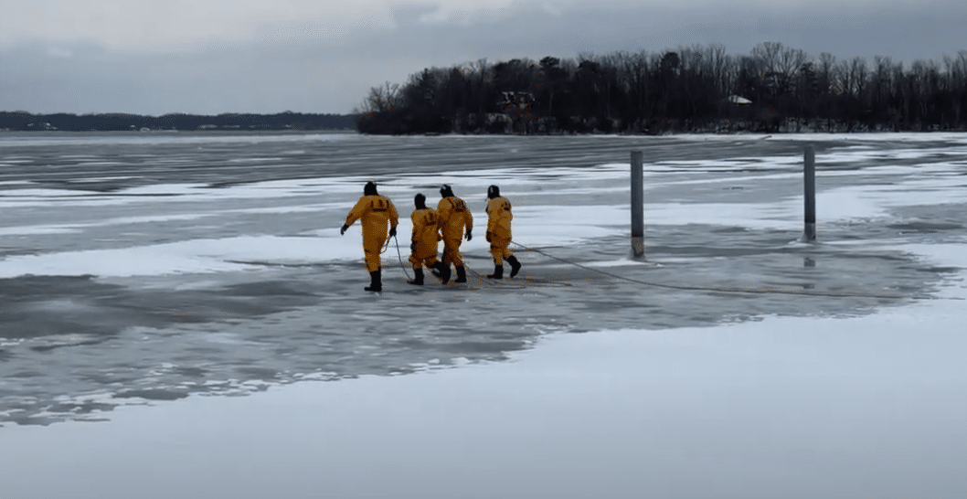 Firefighters rescue stranded duck hunters near Cayuga Lake